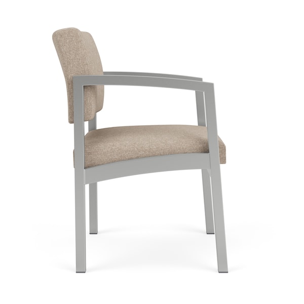 Stone (Beige)Guest Chair,22.5W24.5L32H,VinylSeat,Lenox SteelSeries